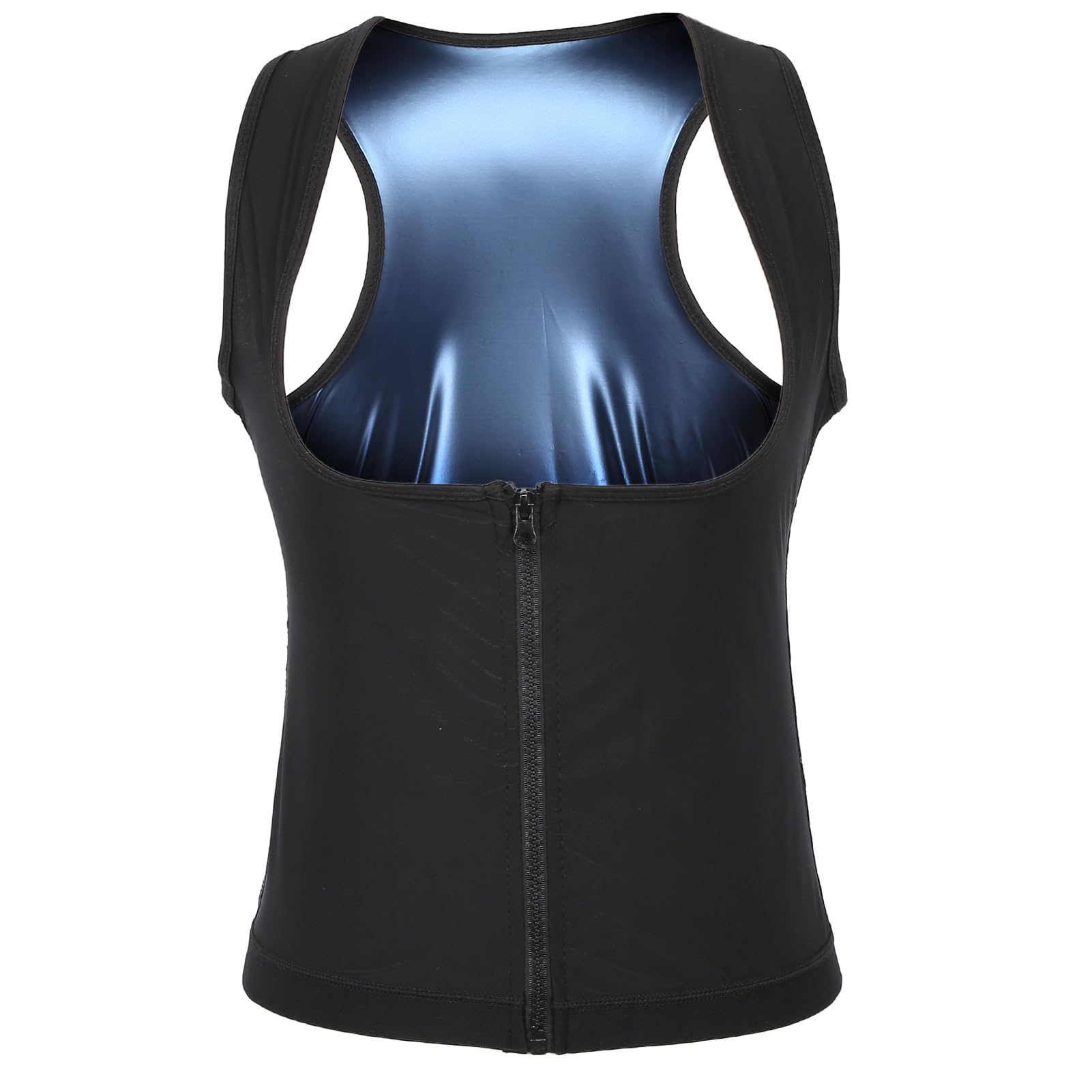 Corsetto da allenamento per donna, gilet con cerniera riscaldamento sudore canotta per sauna Body Shaper traspirante elastico bruciagrassi shapewear per dimagrire