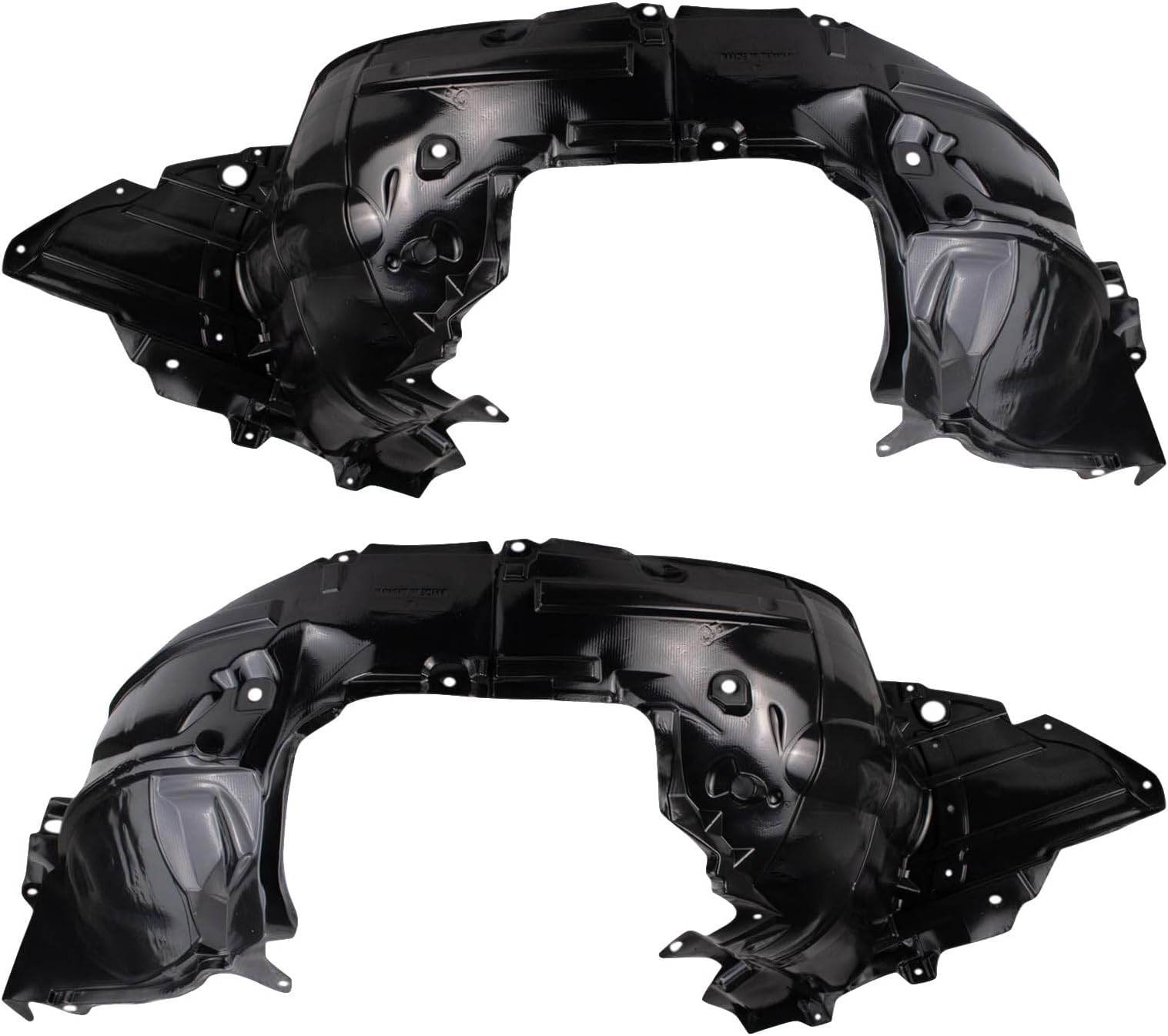 TRQ Front Inner Fender Liner Set Compatible with 2013-2019 Nissan Sentra NI1248133 NI1249133