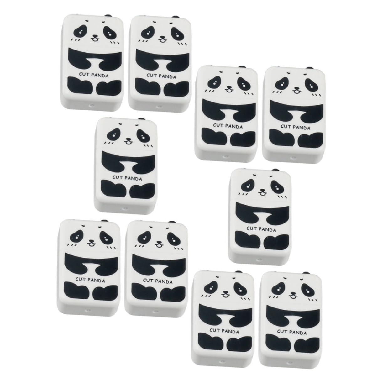 Artibetter 3 Ensembles Gomme Panda Gamme Gommes Panda Gâchis D'art Fourniture De Dessin En Forme De Crayon Peinture Caoutchouc 10 Pièces * 3
