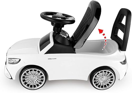 Miniatura 2 de POCO DIVO Juguete para montar con licencia Benz AMG auto de carreras para bebé andador 3 en 1 scooter deslizante para niños pequeños carrito de