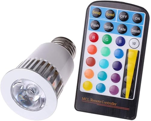 Demino Alta Potenza RGB E27 Colorful Lampeggiante Lampada LED sincrono Cambiare Colore Telecomando Luci Bulbi Demino Alta Potenza RGB E27 Colorful Lampeggiante Lampada LED sincrono Cambiare Colore Telecomando Luci Bulbi