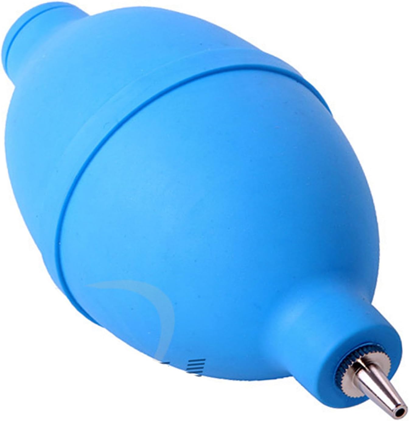 ACENIX® Blue Rubber Oval Shaped Camera Lens Cleaning Air Pump Dust Blower with Metal Nozzle Camera Lens Keyboard Watch Rubber Dust Blower Cleaner