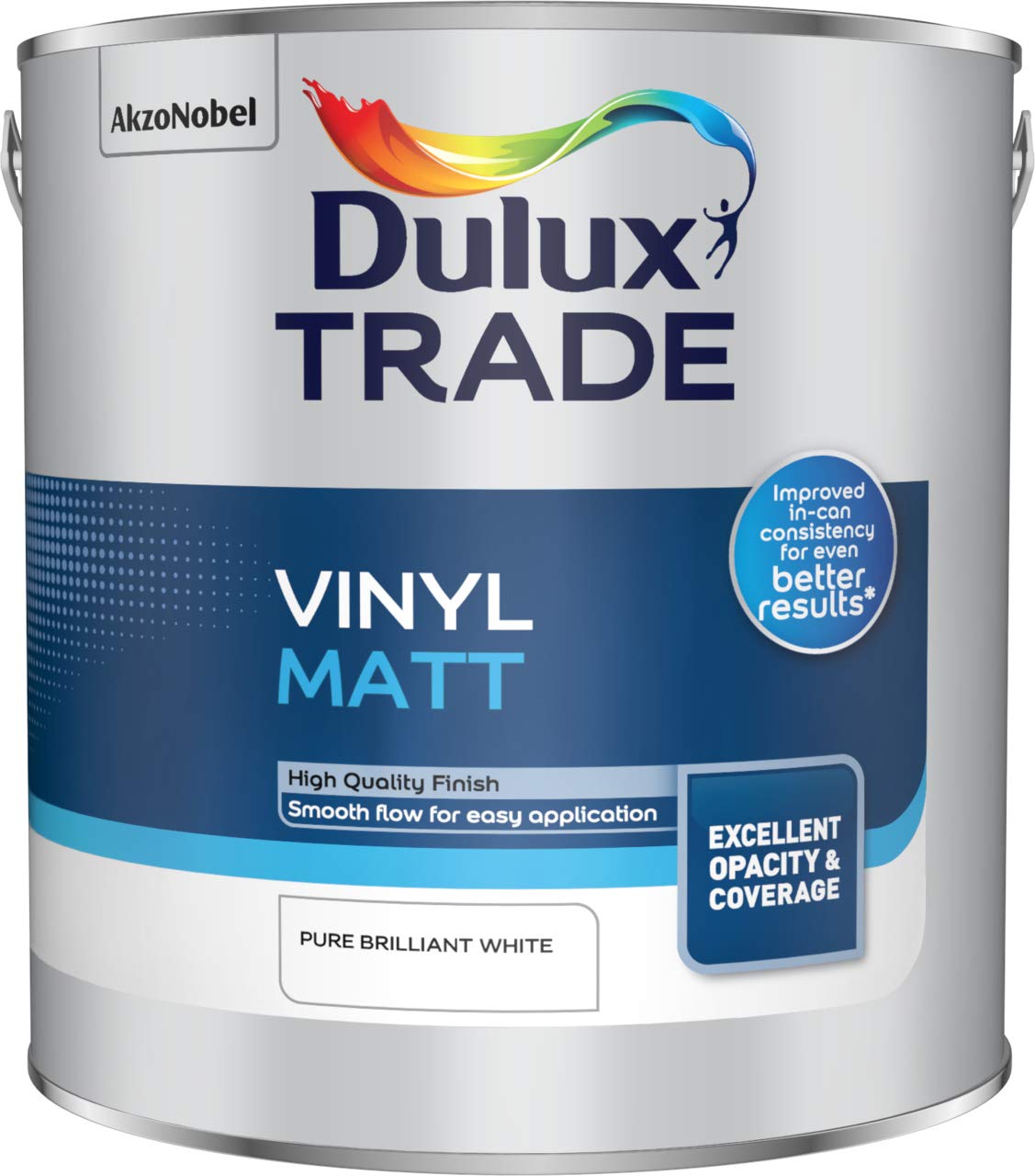 Dulux Trade Vinyl Matt Pbw 2.5L 5010212561140