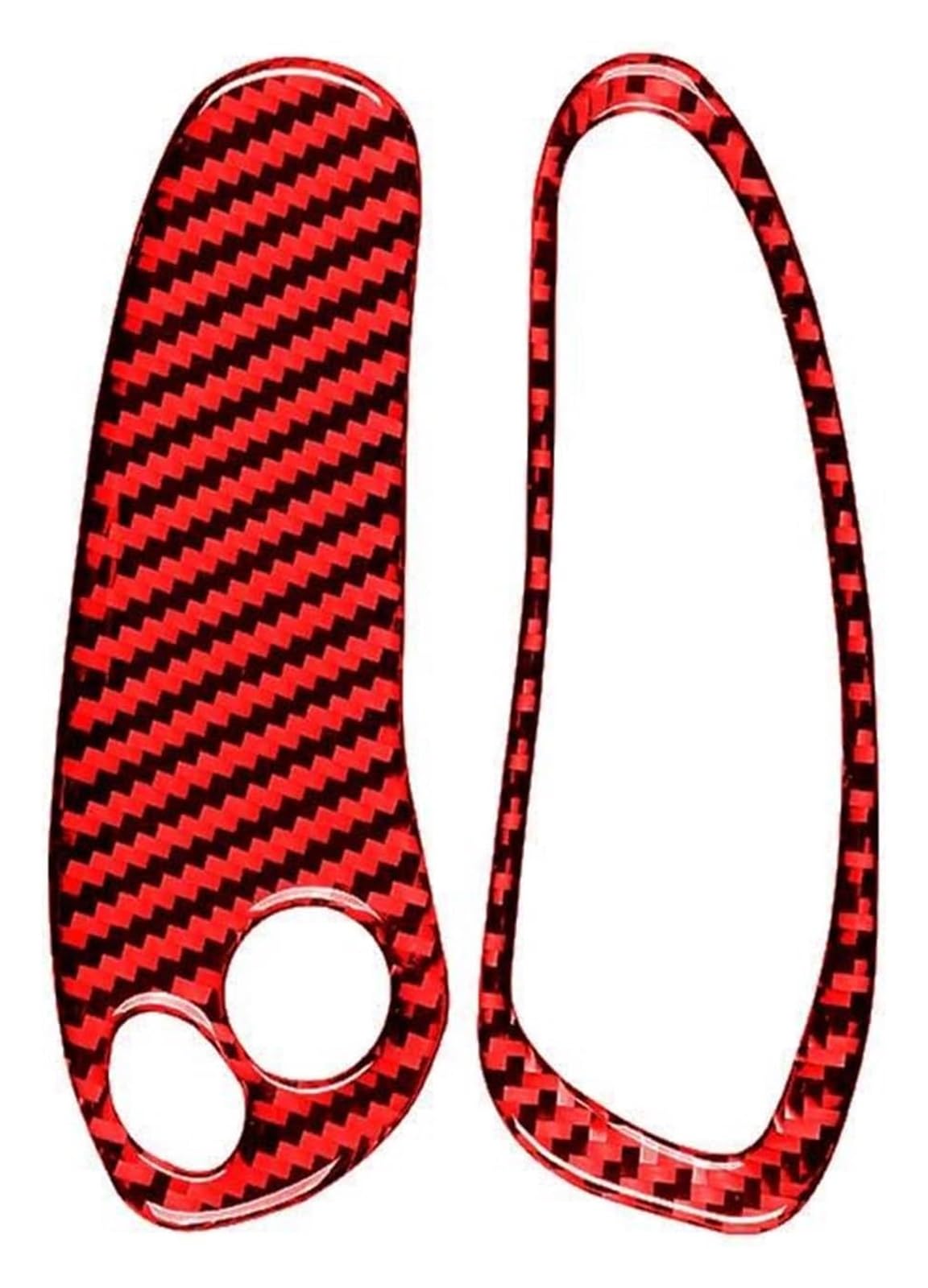 Inner Trim for Chevy for Corvette C5 1998-2004 Speedometer Both Sides Button Trim Cover Frame Sticker(Red,X1)