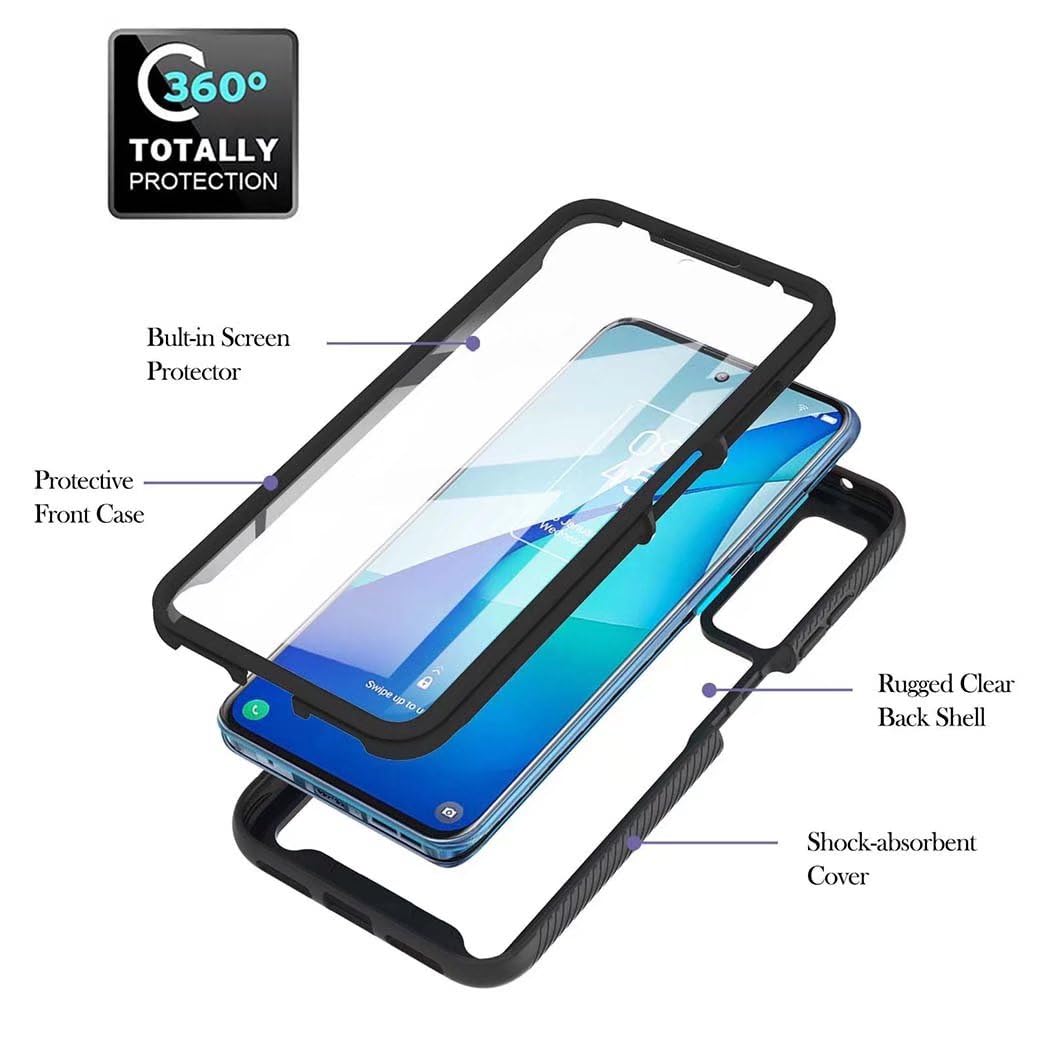 Funda GOKEN Degradado Para OPPO A98 5G | TPU Transparente Con Protección Antigolpes En Morado/Azul