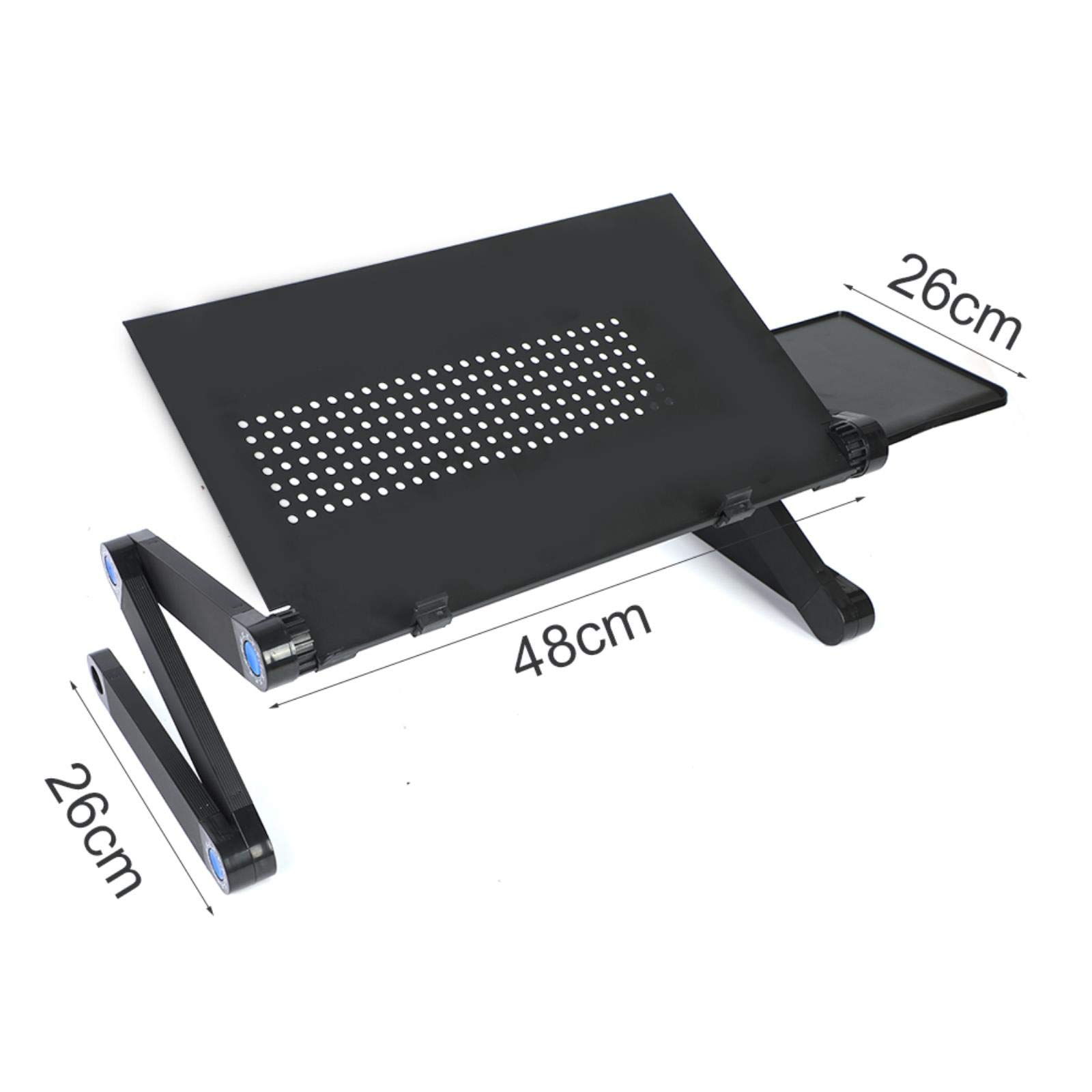 allforyou Tavolo da Laptop Stand Regolabile Pieghevole Pieghevole Design Ergonomico Tablet Stand Desk Desk Sud Supporto per MacBook Lenovo con Tappetino per Mouse