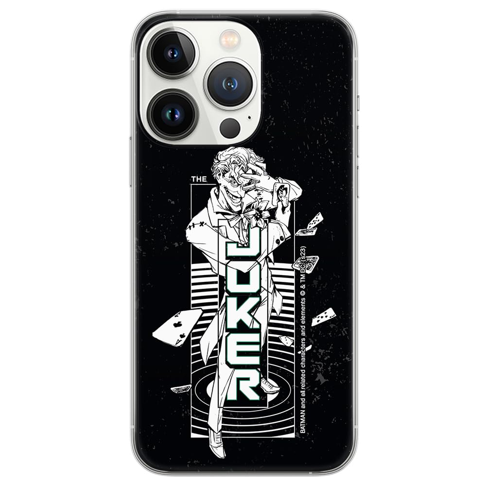 ERT GROUP mobile phone case for Iphone 13 PRO MAX original and officially Licensed DC pattern Joker 025 optimally adapted to the shape of the mobile phone, case made of TPU