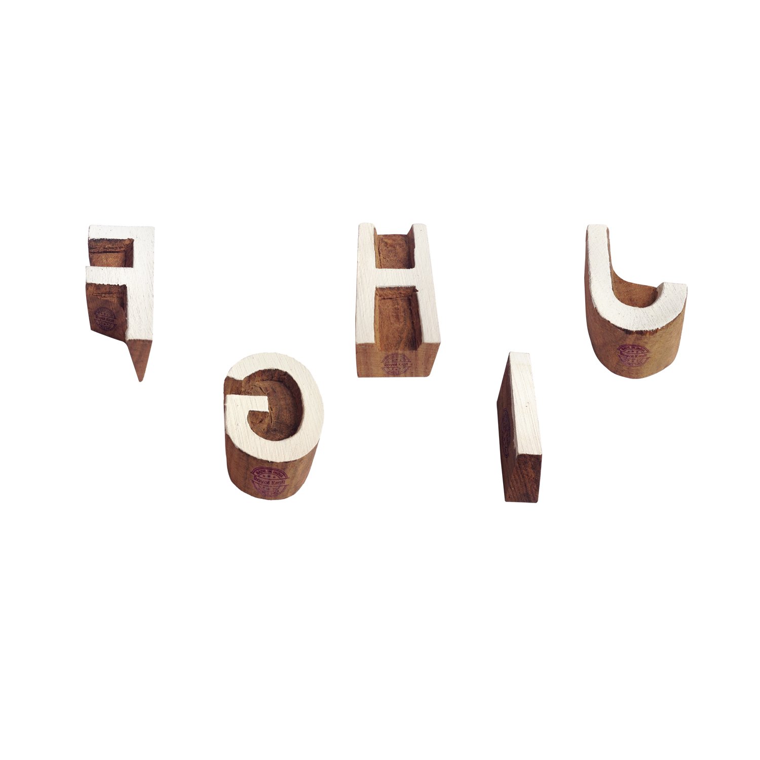 Royal Kraft Printing Exquisite Alphabet Pattern Wooden Stamps Blocks -Set of 5 (B07DJR7874) Amazon Price History, Amazon Price Tracker