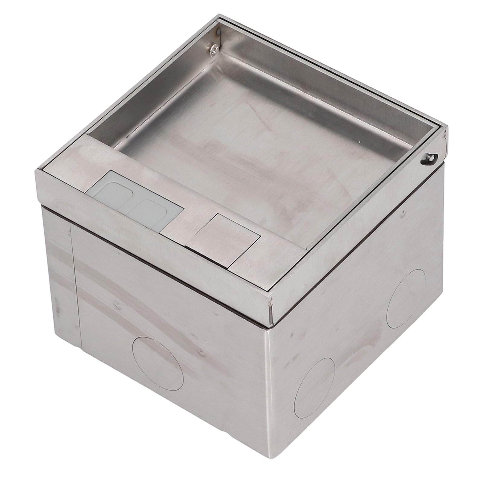 Wbudowane Gniazdo Podłogowe z Portem USB, Stal Nierdzewna, 250V, 16A, 4000W, IP40, Trudnopalne PC, do Wtyczki UE