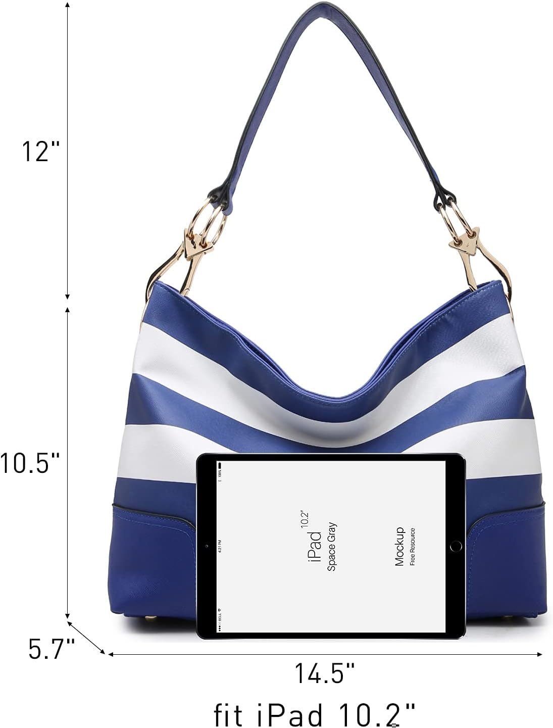 Dasein Hobo Purses for Women Soft PU Leather Handbags Slouchy Hobo Bags Shoulder Bag Top Handle Tote - Image 4