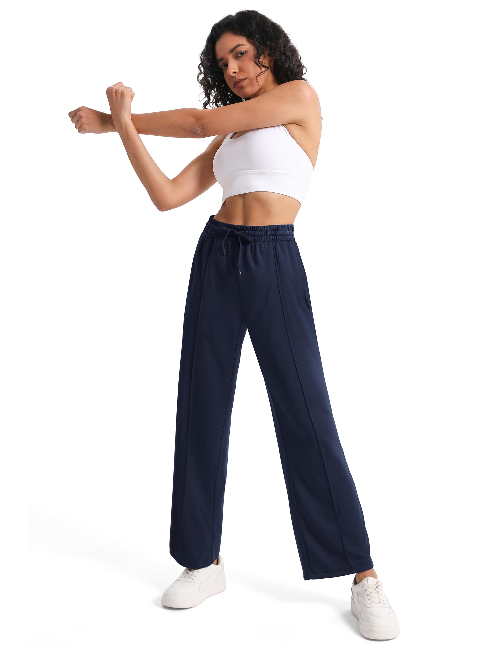 Tapata 71cm/ 76cm/ 81cm Jogginghose Damen Geradem Bein Freizeithose lockere Sporthose Yogahose Gummizug Hose mit Taschen