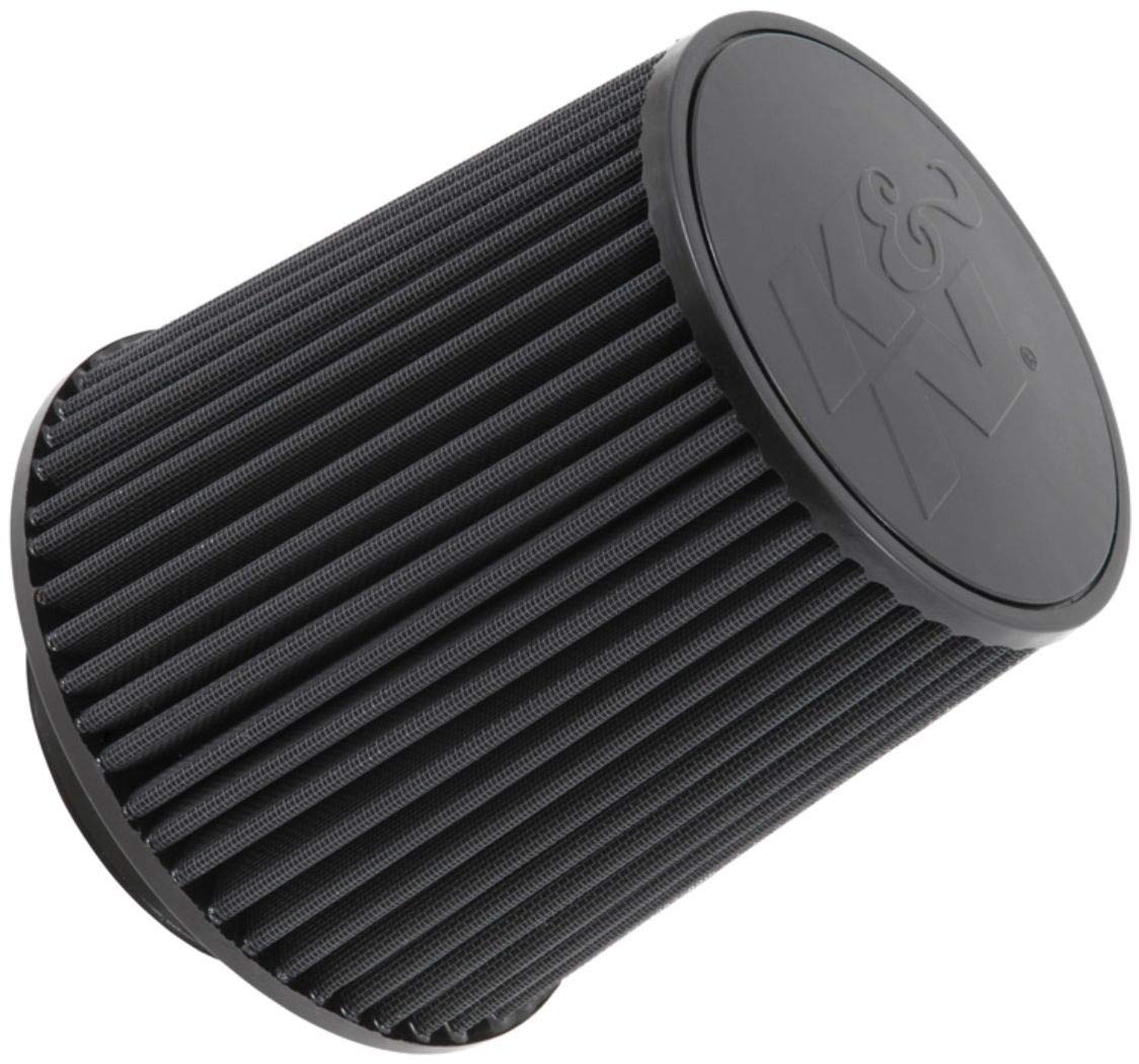 Photo 1 of K&N Universal Clamp-On Air Intake Filter: High Performance, Premium, Washable, Replacement Filter: Flange Diameter: 4.5 In, Filter Height: 8 In, Flange Length: 1.5 In, Shape: Round Tapered, RU-5283HBK