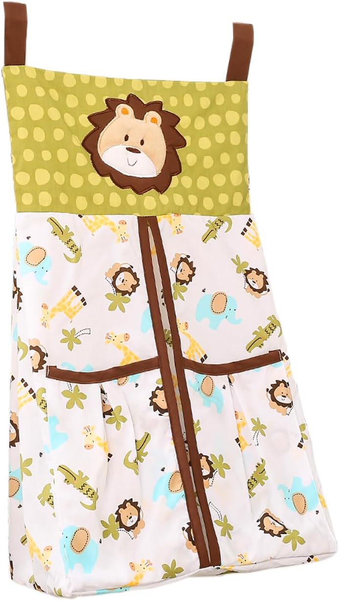 Green Forest Animal Nursery Crib Bedding Set for Boys