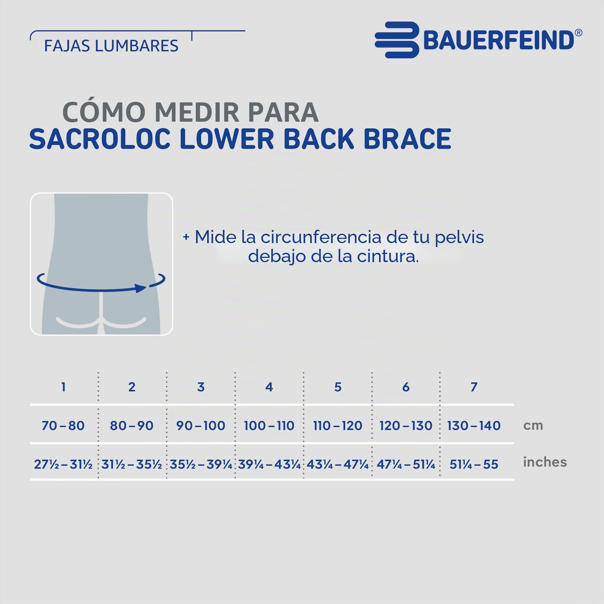 Órtesis para pelvis, SacroLoc,titán, talla 1