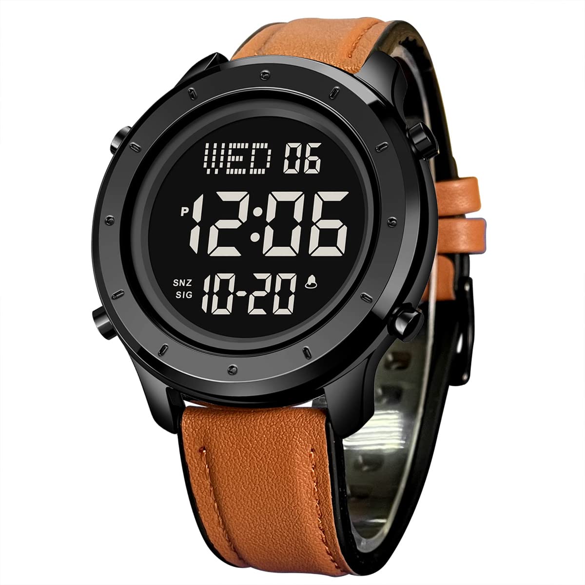 Rnondry mens watches digital watch for men womens stainless steel