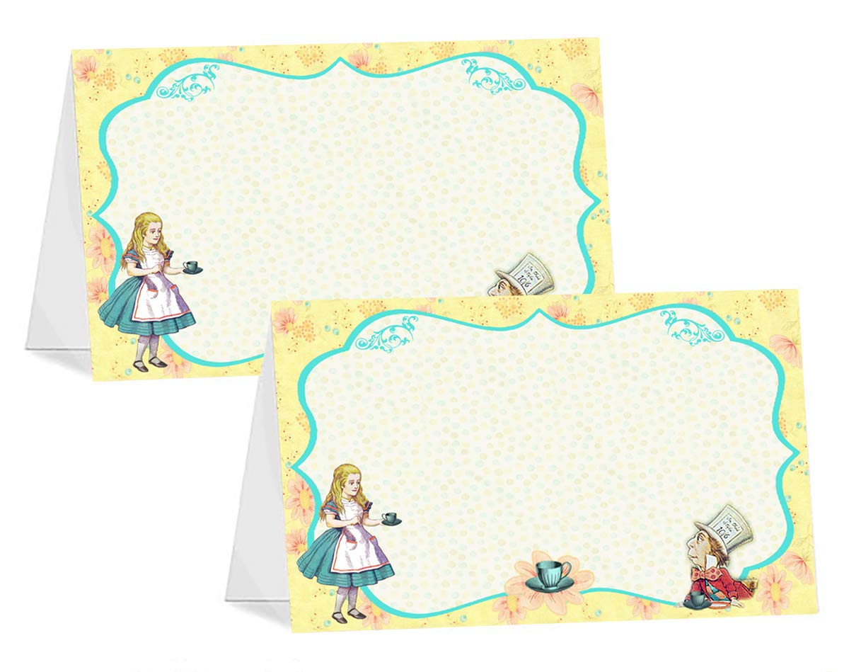 Buy POP parties Alice in Wonderland Vintage 12 Table Tents Alice in