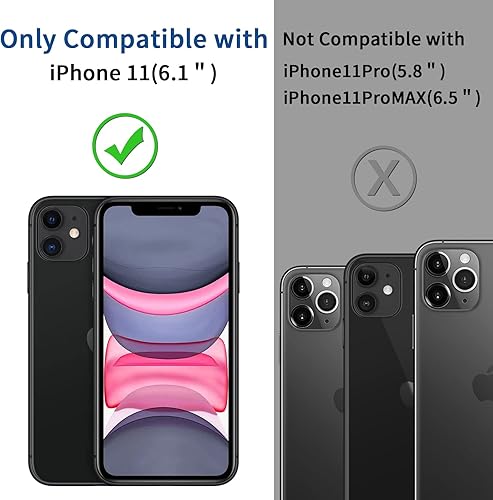 Miniatura 5 de FIRIOEU Protector de pantalla HD para iPhone 11 con protector de lente de cámara 21 paquete dureza 9H cobertura de borde completo vidrio templado