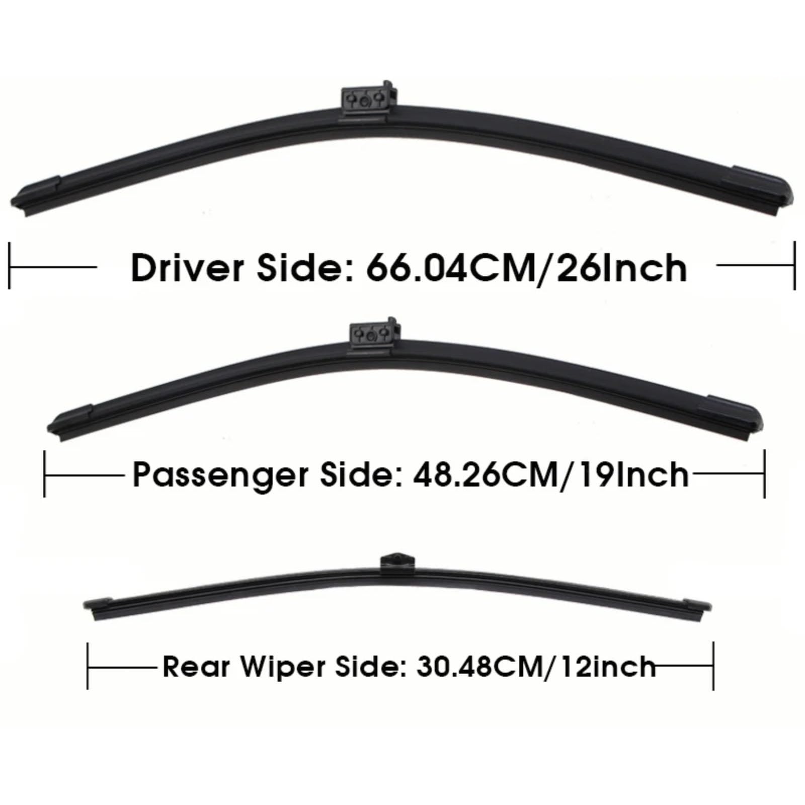 Wischerblätter Auto Scheibenwischer Für Benz Für GLA-Class H247 2020 2021 2022 2023 2024 2025 26"+19"+12" Windschutzscheibe Vorne Hinten Blades Set Zubehör