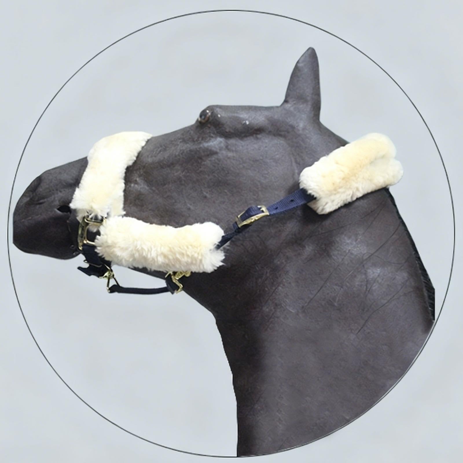 Set di 4 Copricaviglie per Cavalli, Attrezzatura Equestre, Decorazione, Coprinaso di Ricambio per Passeggiate, Addestramento, Feste E Uso Quotidiano