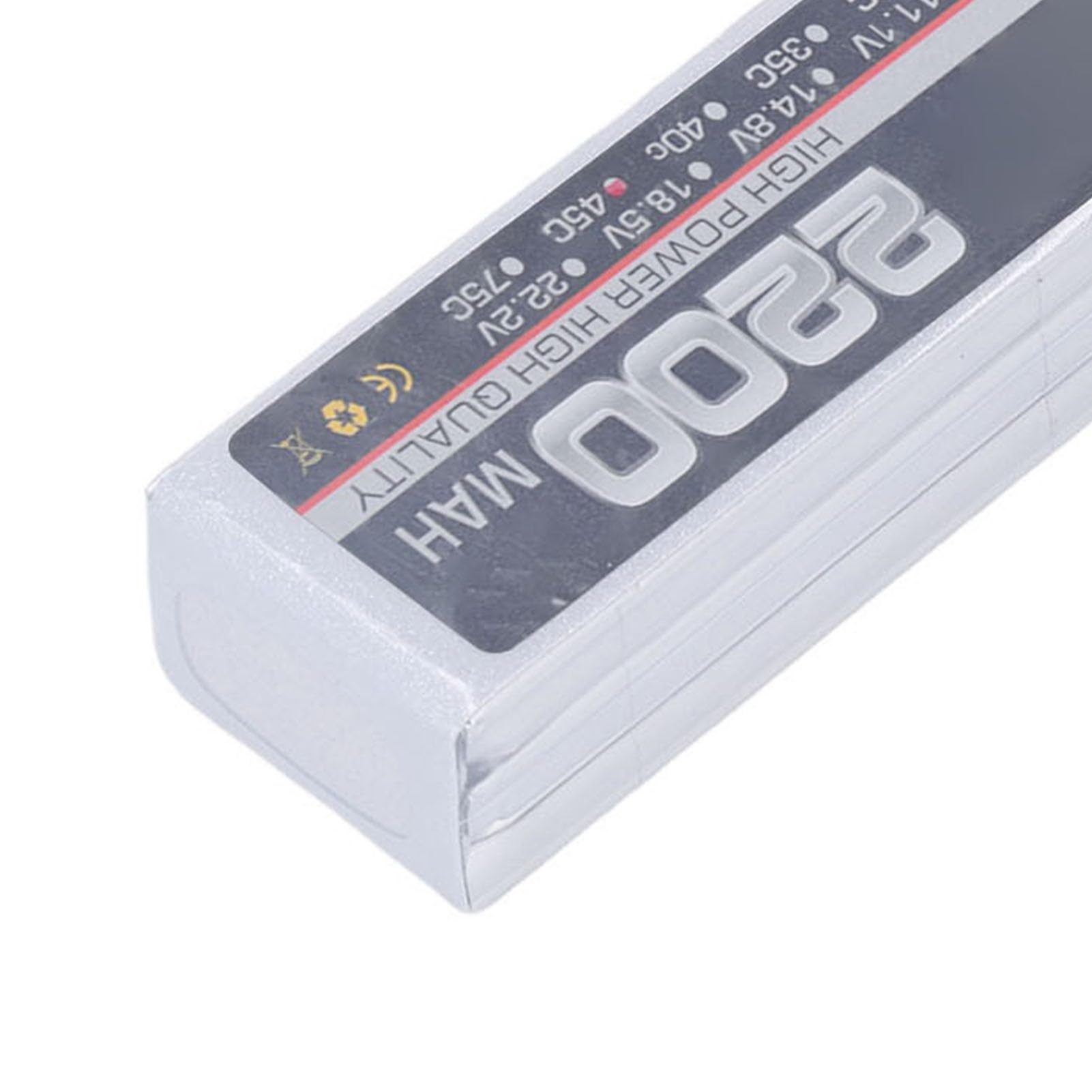 BATTERIA AL LITIO AD ALTA VELOCITÀ PROFESSIONALE 11,1 V 3 S 2200 MAH 45C BATTERIA RC LIPO AD ALTE PRESTAZIONI STABILE ED EFFICIENTE PER PARTI DI DRONE RC (XT60)