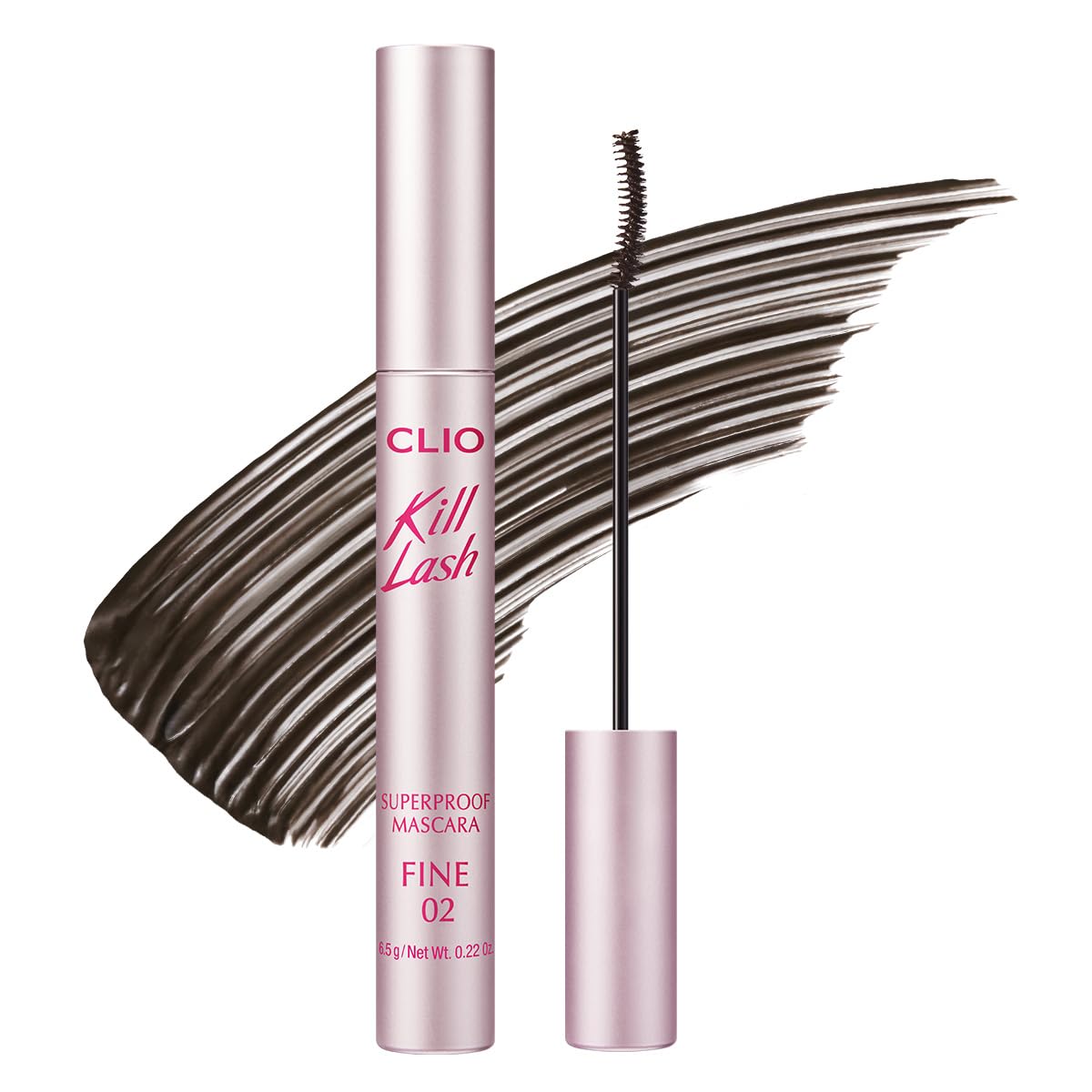 CLIO Kill Lash Superproof Mascara Fine Waterproof Fixing Mascara Natural Defining Look Long-Lasting Lengthening Clump Smudge-Free for Sensitive