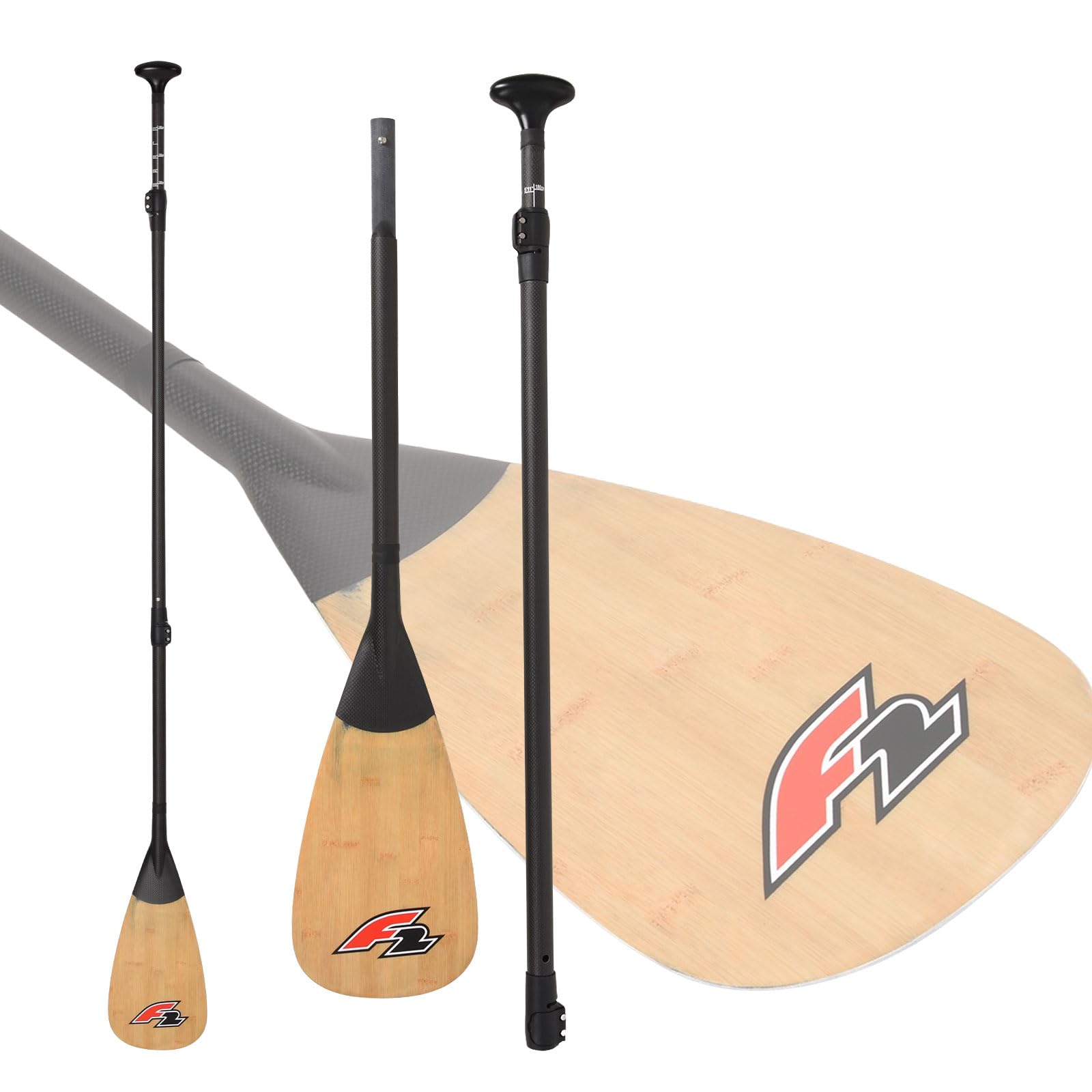 F2 SUP Paddel Bamboo - Carbon 3 teilig Wood 2024/25