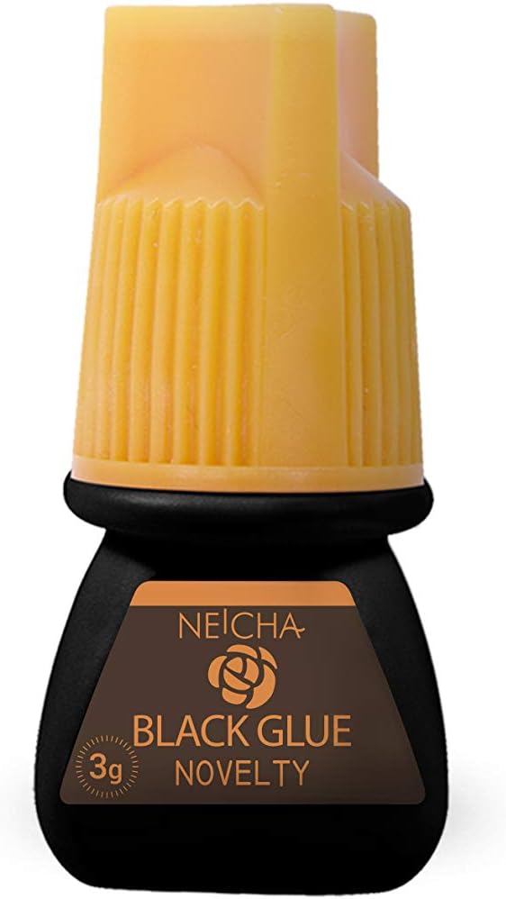 NOVELTY Eyelash Extension Glue | Professional Black Adhesive for Russian Volume Lashes | Super Fast Drying, Waterproof, Strong Bond | Semi Permanent Lash Glue with 7 Weeks Retention (3g)
