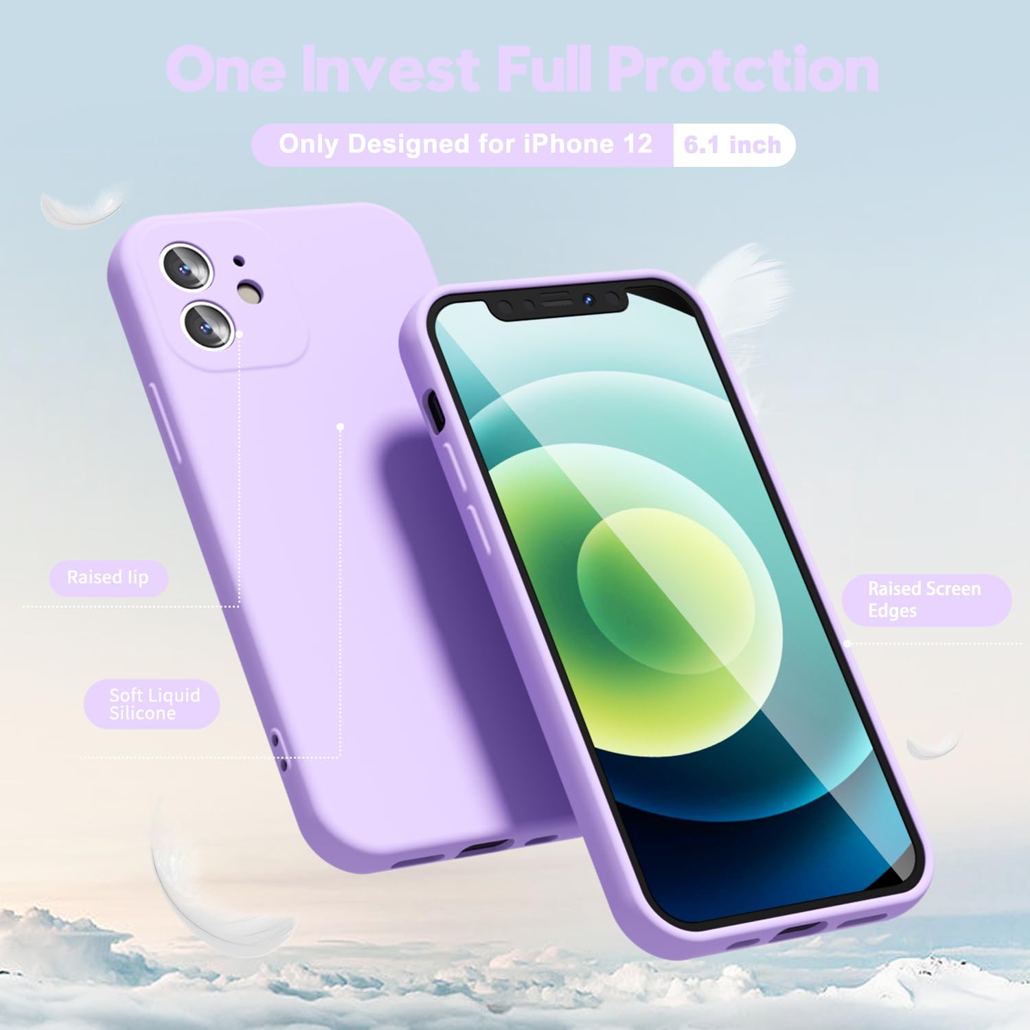 oakxco for iPhone 16 Pro Max Case Liquid Silicone, Soft Rubber Gel Elegant Aesthetic Basic Simple Cover, Cute Thin Slim TPU Matte Solid Color Plain Smooth Case for Women Girl, Light Pink — view 1249