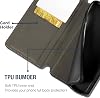 Funda de Cuero con Ventana para Axon 7 Mini - Negro | Diseño Elegante con Ventana Visible, Pantalla Transparente, Tapa Magnética Invisible con Ranura para Tarjeta y Soporte 7