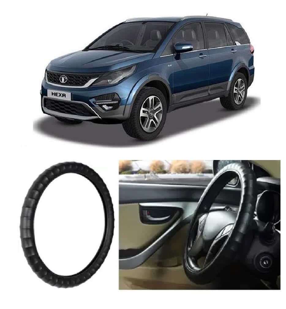 Anti Skid Hand Stitched Car Steering Wheel Cover for TATA Hexa-image-0