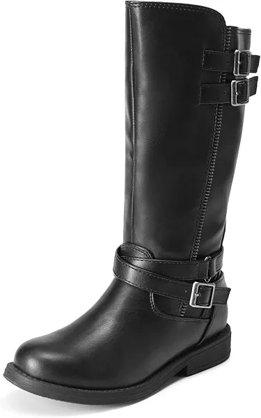 DREAM PAIRS Girls Knee High Fashion Riding Boots for Toddler/Little Kid/Big Kid
