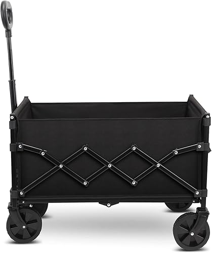 Carro plegable de gran capacidad para jardinería, camping, compras, playa y deportes al aire libre