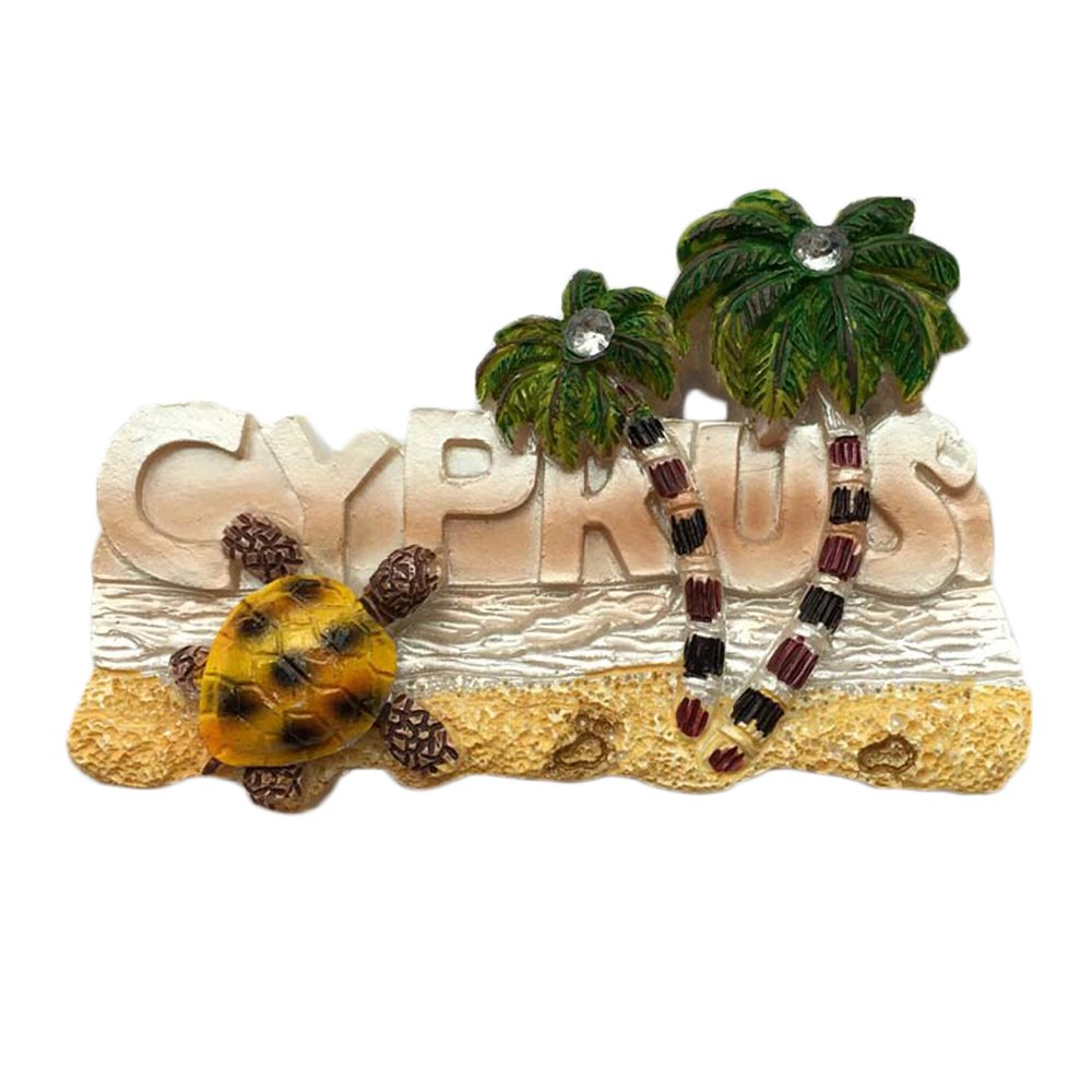 Muyu Magnet 3D Cyprus Fridge Magnet Beach Style Travel Sticker Souvenir,Cyprus Refrigerator Magnet Home & Kitchen Decoration