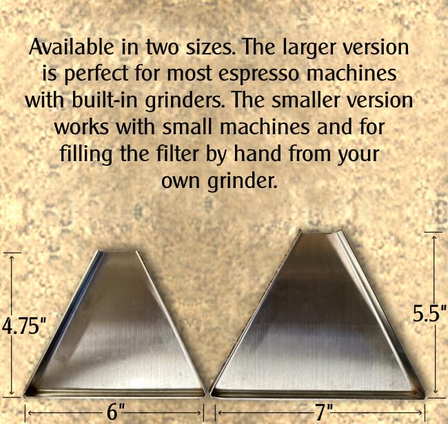 Image of Espresso Funnel Tray and Tamper Plate (Large). Eliminate coffee waste and mess. For Breville, De'Longhi, Gevi, Cafe Bellisimo, and all other home espresso systems.