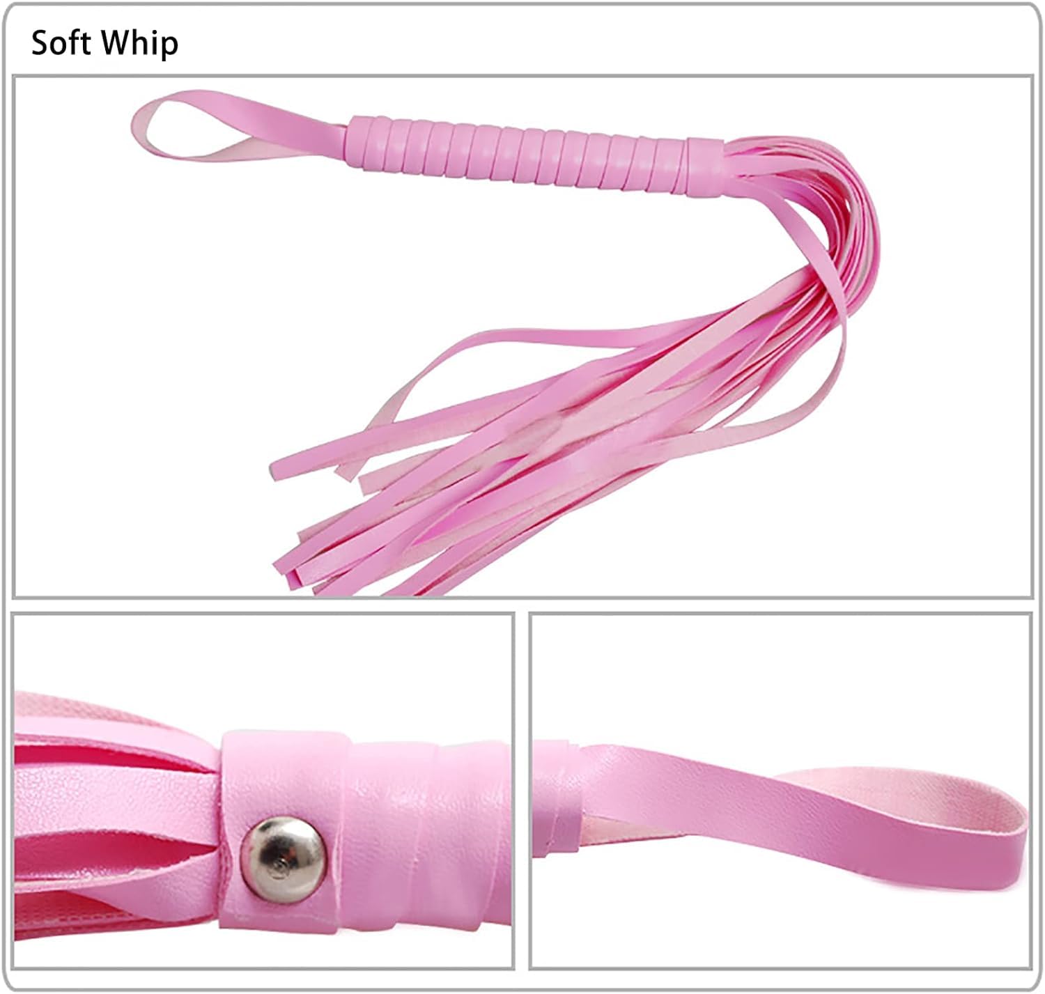 Kit de Entrenamiento de Cuerpo Entero de 10 Piezas de Cuero Rosa Regalo para Parejas-Q