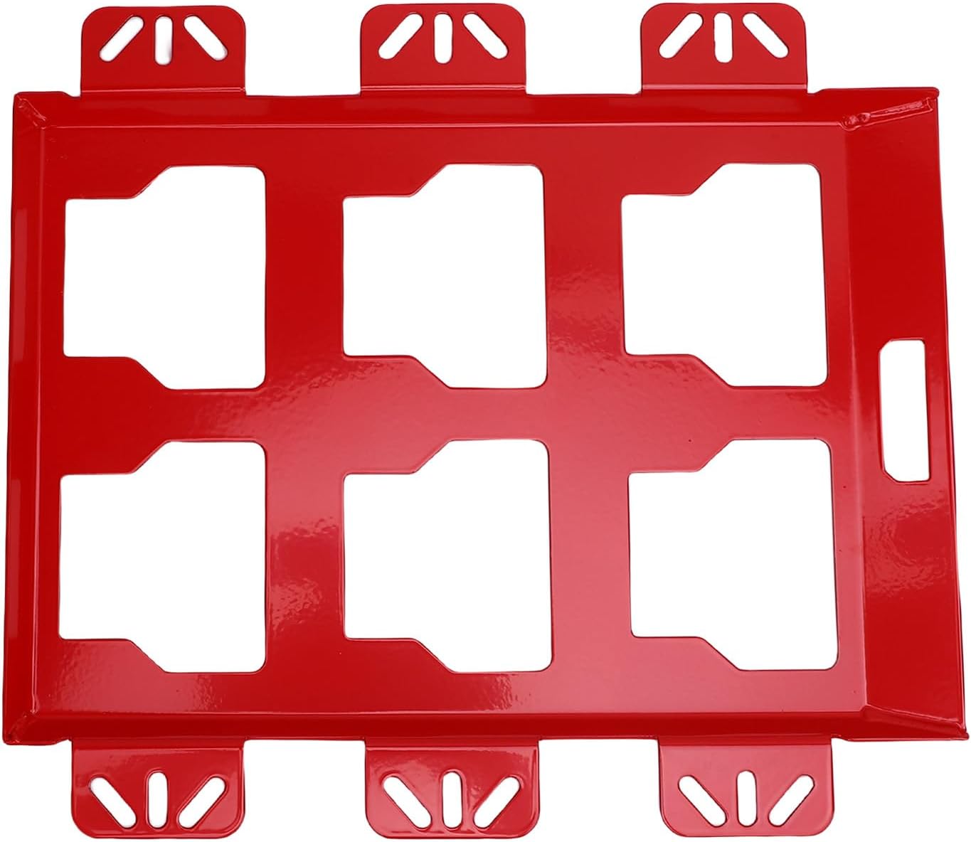 Toolbox Mounting Plate, Metal Storage Base, 100 Lbs Capacity - Durable Iron Construction, Secure Fixing for Vehicle and Workshop Organization (Red)