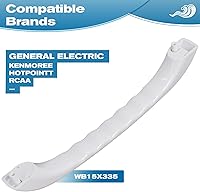 Vista 6 de Podoy Manija de puerta de microondas WB15X335 mejorada de repuesto compatible con GE General Electric Microwave White Spacemaker XL, distancia