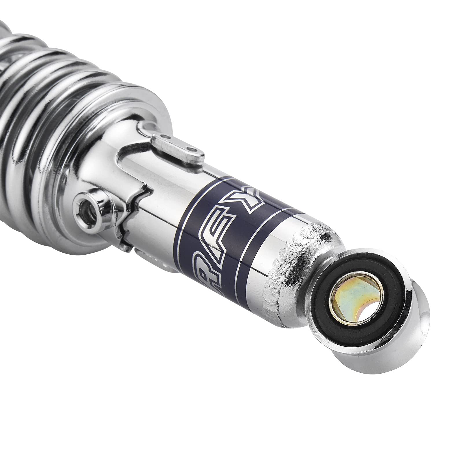 Moto Amortisseur, Motorcycle DOR AIR AIR, Chrome 1 Paire Gauche à Droite à Droite 12 Pouces 310 mm Motorcycle Suspension Suspension Portector Springs 7 mm Compatible avec Les Chocs HA-Rley Avant