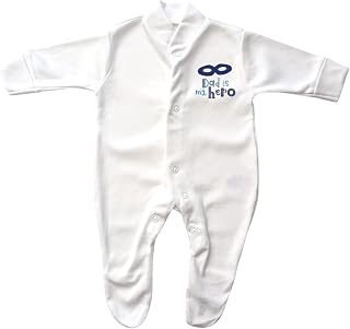 Premature, Tiny Baby Dad is my Hero Fathers Day Sleepsuit for Boys and Girls (3-8lb) (5-8lb)