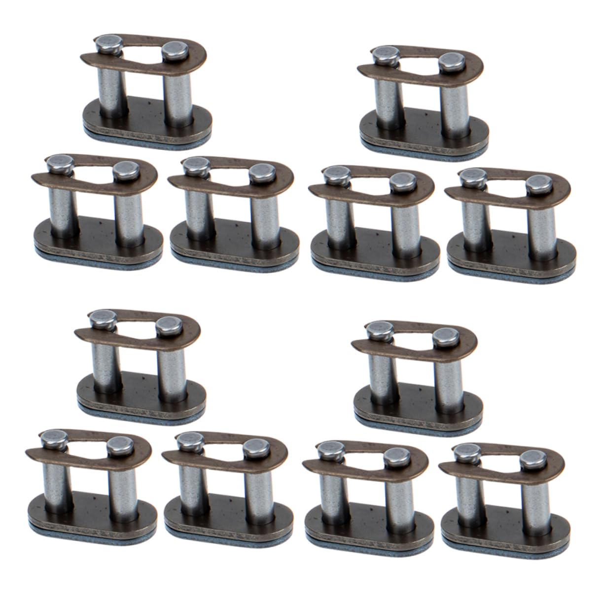 12pcs Heavy Duty Chain Connecting Links for Motorcycle ATV Go-Kart Easy Install Durable Buckles for Reliable Performance and Smooth Riding