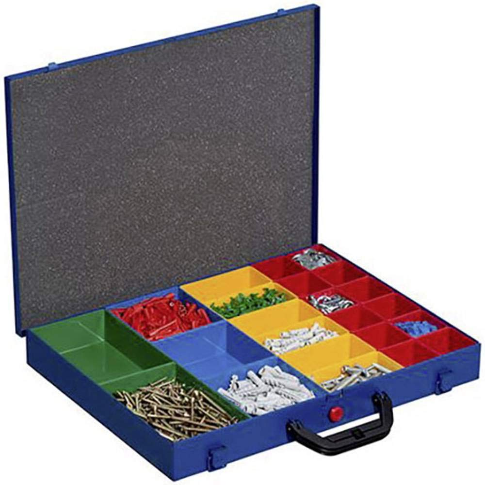EuroPlus Pro >M< 44L-23, blau, Kleinteilekoffer-Metall, bunt