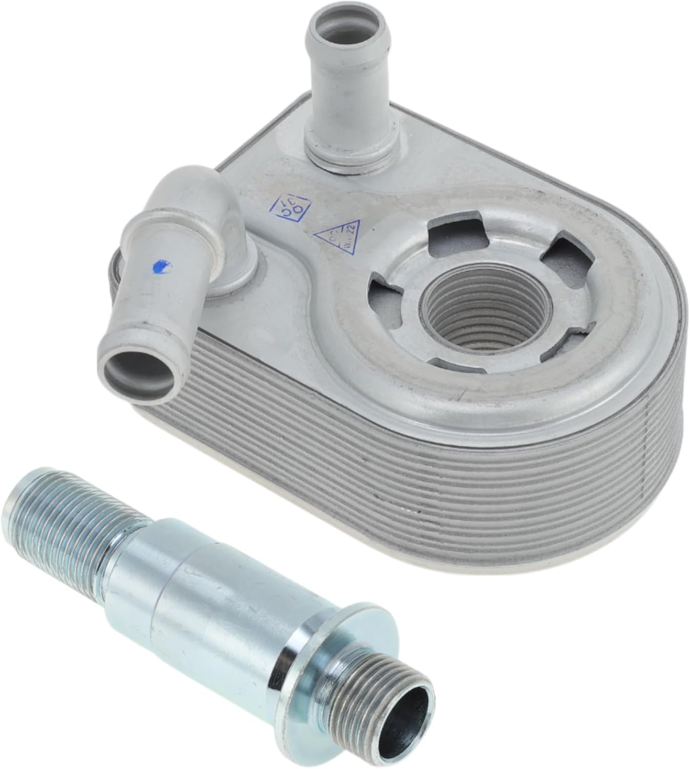 ACROPIX Engine Oil Cooler for Ford Fiesta 2008-2019 Transmission Oil Cooler Trans Cooler No.7S7G6B856A4A Aluminum Alloy Silver Tone 1 Pcs