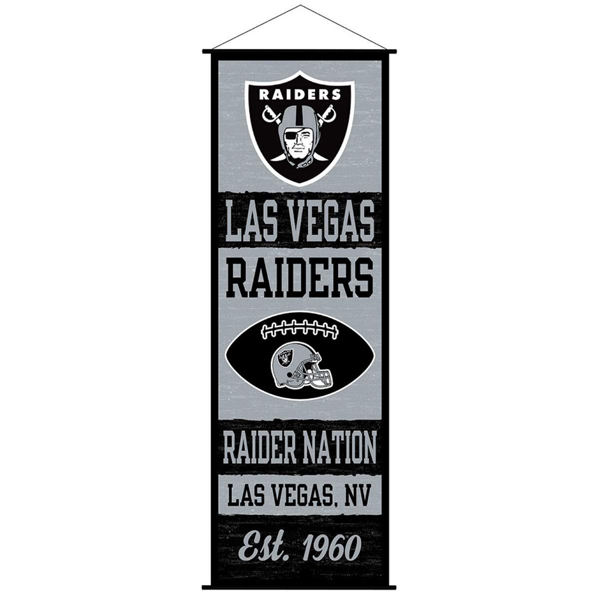 Las Vegas Raiders Banner and Scroll Door Canvas