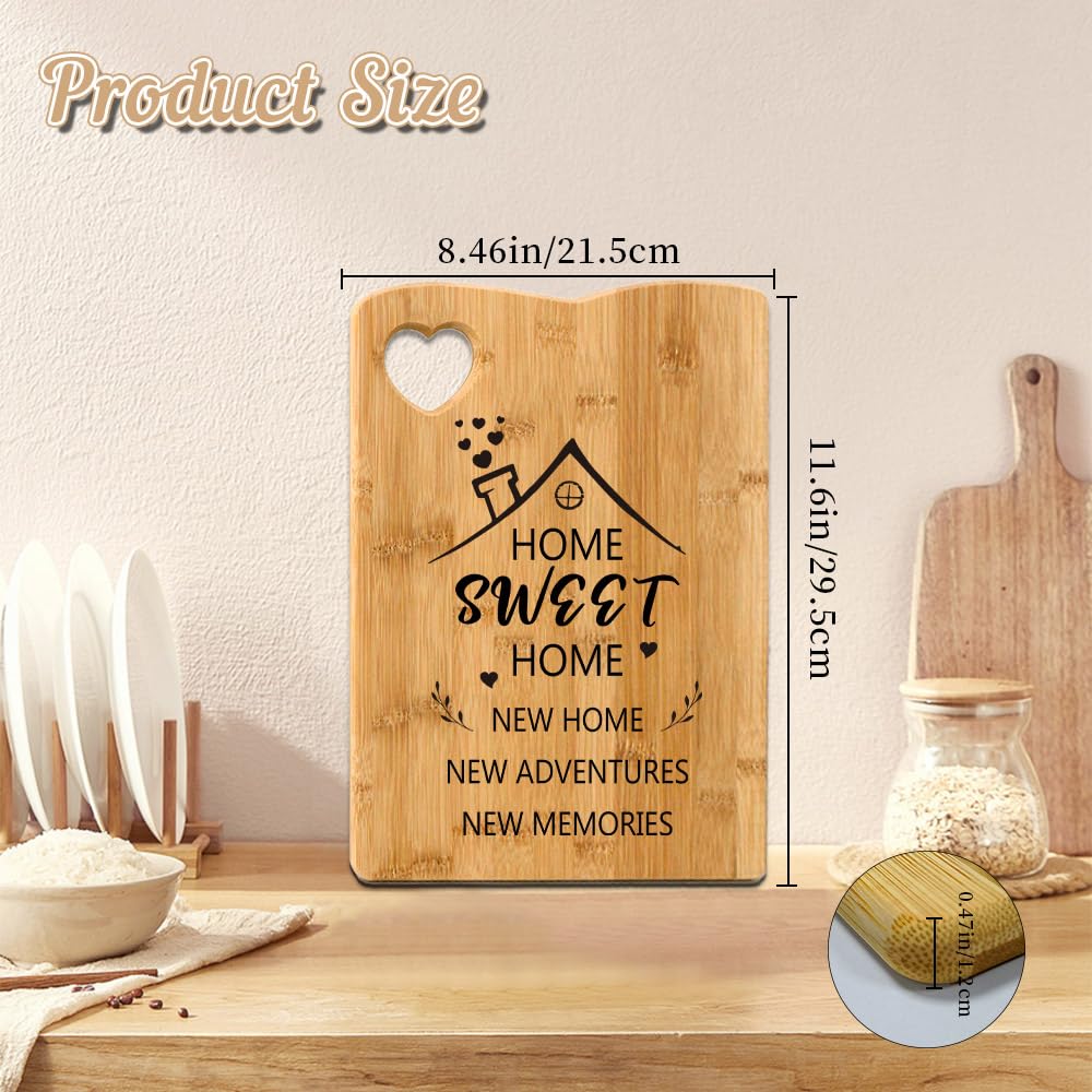 New Home Gifts for Couple,Bamboo Chopping Board,House Warming Gifts New Home,Housewarming Gift for Men,Housewarming Gift for New Homes - Image 2