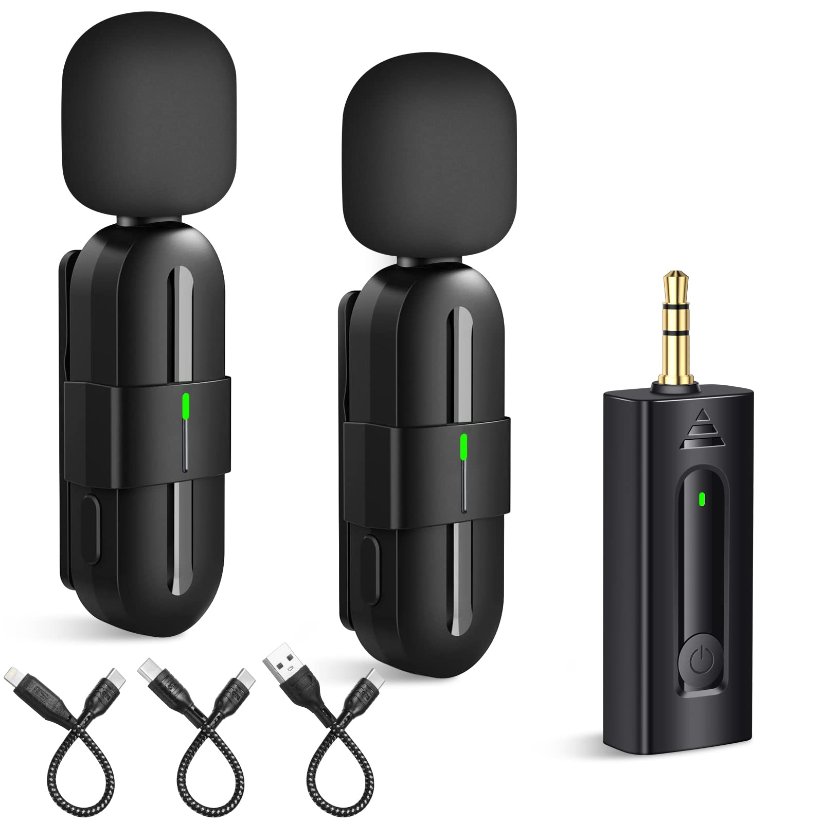 ACYWOBI Wireless Lavalier Microphone