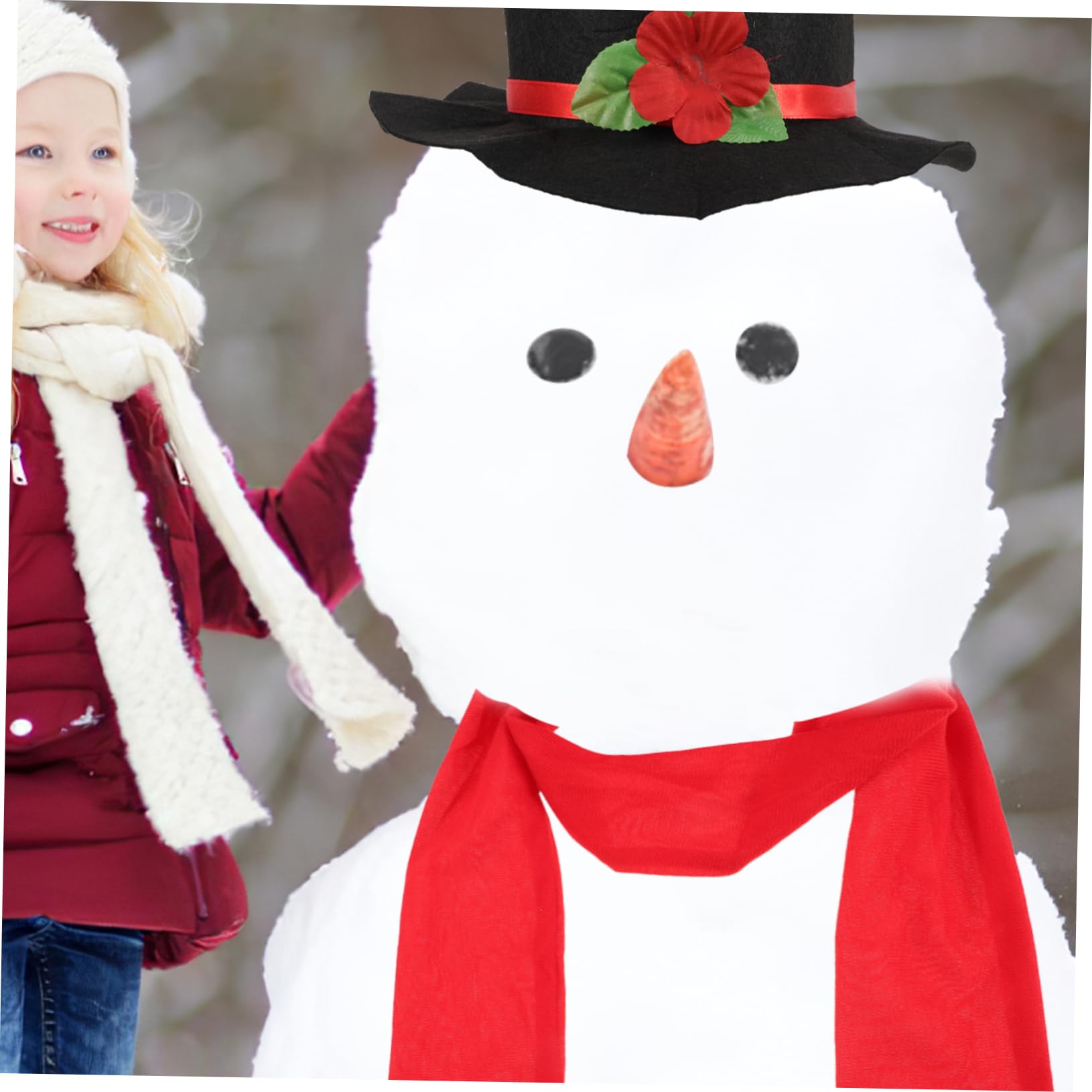 PRETYZOOM 5 Sätze Schneemann verkleiden Sich weihnachtsschneemann Requisiten Weihnachten Schneemann DIY Bastelset Snowman Decoration Weihnachtsdekoration für draußen schneemann DIY