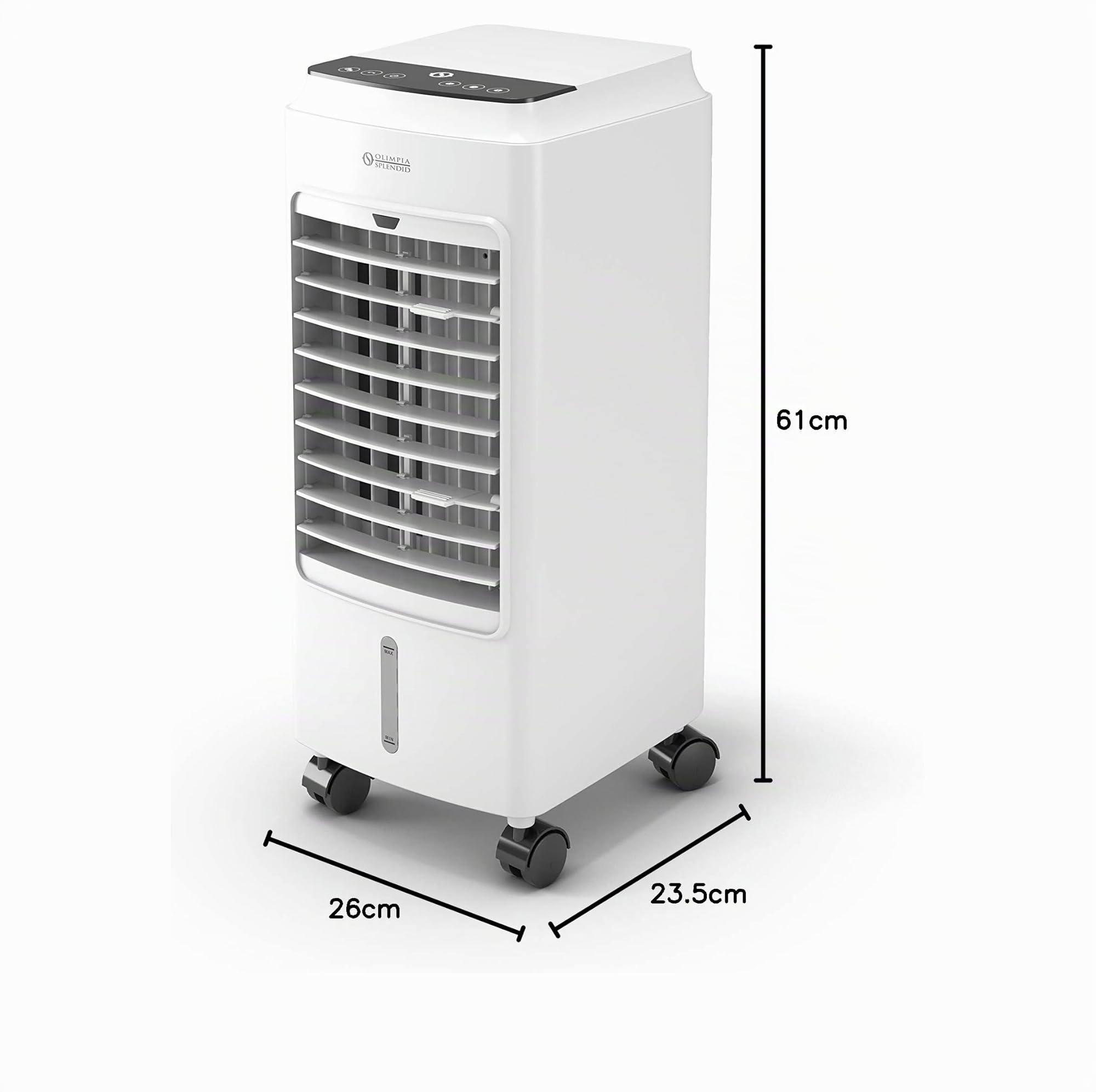 Olimpia Splendid 99308 Peler 4D Rafraîchisseur avec télécommande, minuteur et bidon 4 litres, 350 m3/h, 75 W
