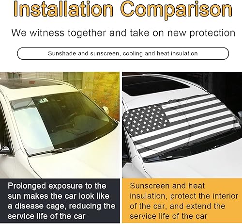 Miniatura 4 de Parasol para parabrisas de automóvil con bolsa de almacenamiento, parasol plegable para parabrisas de la mayoría de automóviles, SUV, camiones,