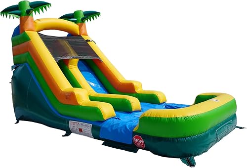 Miniatura 7 de Casa inflable de rebote comercial con soplador de aire para niños o adultos, semicomercial, uso en parque, tobogán alto con piscina poco profunda,
