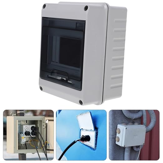 Balacoo Caja de Distribución Eléctrica de 5 Vías, 2 Unidades, Hecha de Material ABS/PC Robusto y Resistente al Desgaste, para Uso Interior en Oficinas y Hogares miniatura 8